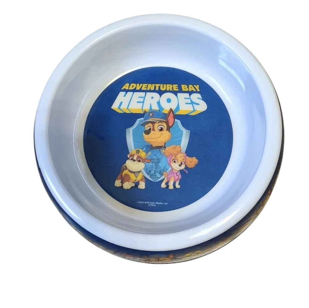 Paw Patrol Adventure Bay Heroes Dog Bowl - Blue and White